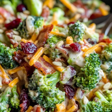 Broccoli Salad with Turkey Bacon Recipe