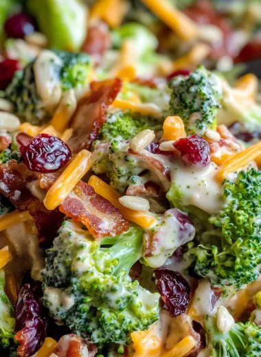 Broccoli Salad with Turkey Bacon Recipe