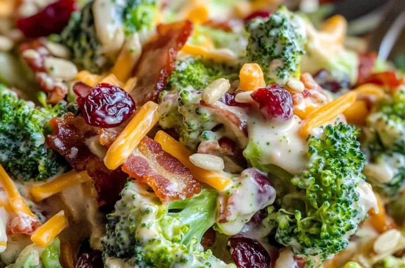 Broccoli Salad with Turkey Bacon Recipe