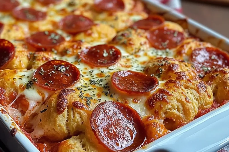 Bubble Up Biscuit Pizza Casserole