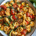 Cheese Tortellini with Summer Veggies