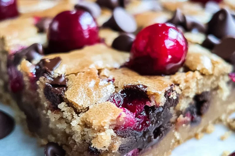 Chocolate Chip Cherry Bars