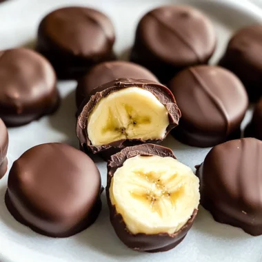 Chocolate Peanut Butter Banana Bites