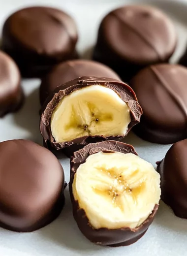 Chocolate Peanut Butter Banana Bites