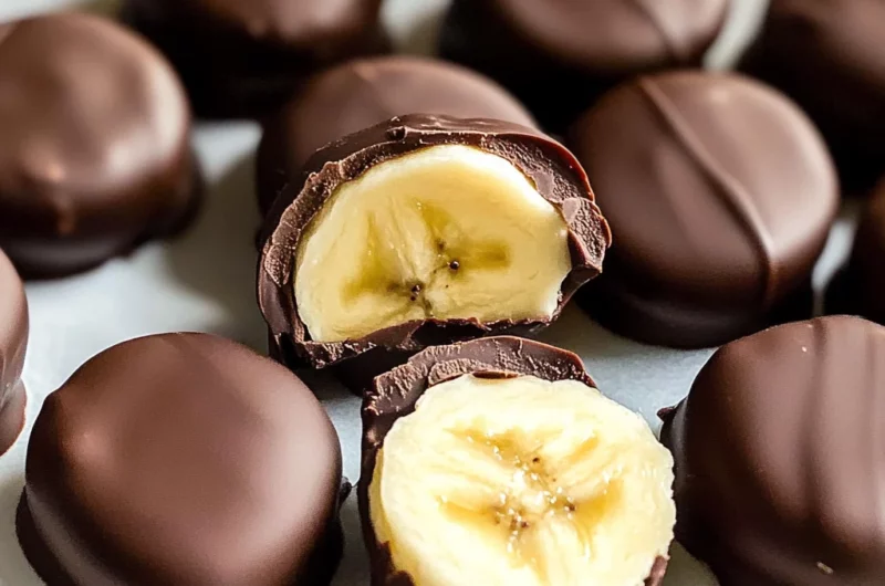 Chocolate Peanut Butter Banana Bites