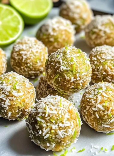 Coconut Key Lime Pie Energy Bites