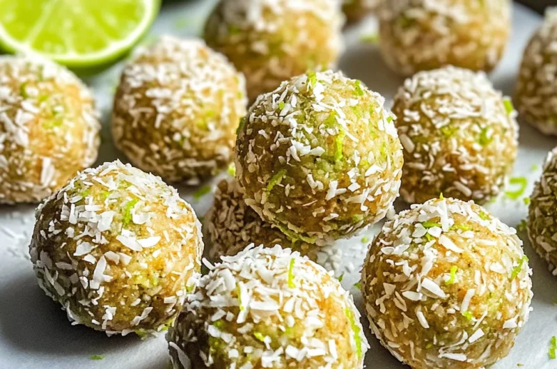 Coconut Key Lime Pie Energy Bites