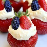 Cream Cheese Stuffed Strawberries