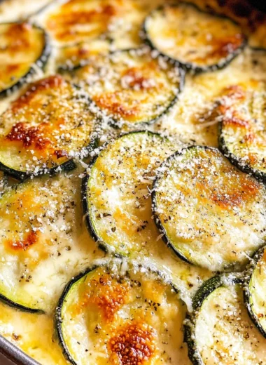 Creamy Parmesan Zucchini