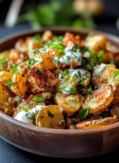Crispy Smashed Potato Salad