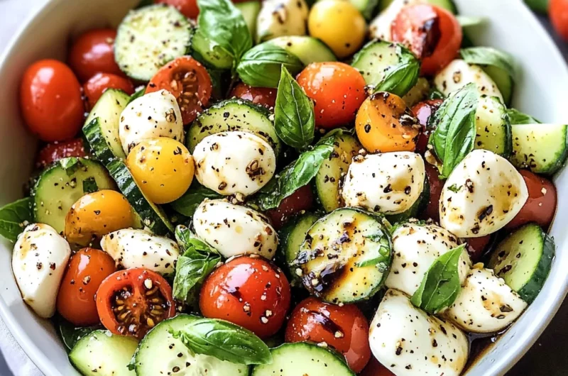 Cucumber Caprese Salad