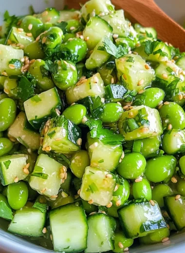 Cucumber Edamame Salad
