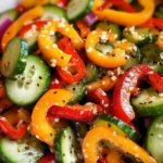 Cucumber Sweet Pepper Salad (TikTok Viral Recipe)