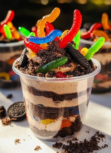 Dirt and Worms Pudding Cups