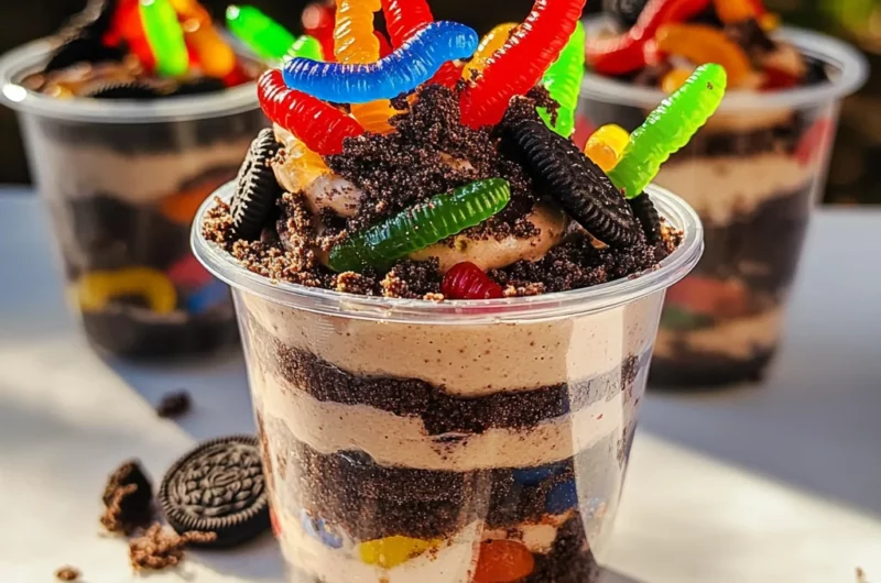 Dirt and Worms Pudding Cups