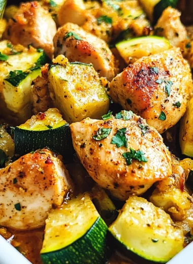 Easy Baked Chicken and Zucchini Recipe