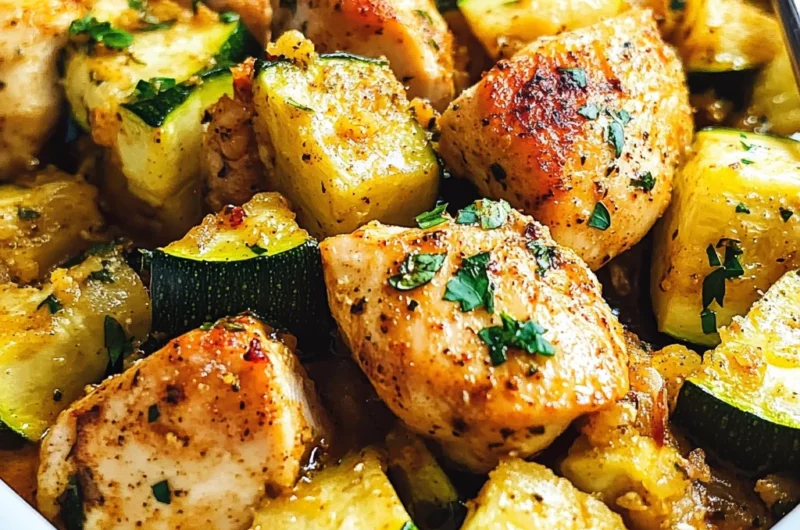 Easy Baked Chicken and Zucchini Recipe
