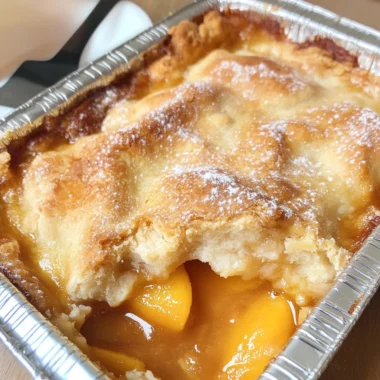 Easy Peach Cobbler Recipe