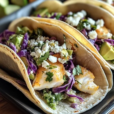 Fish Tacos with Cilantro Lime Slaw