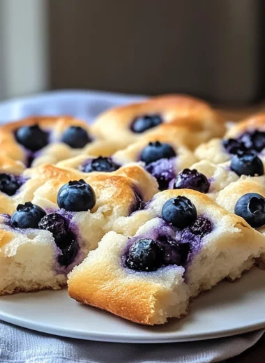 Fluffy Cottage Cheese Blueberry Cloud Bread