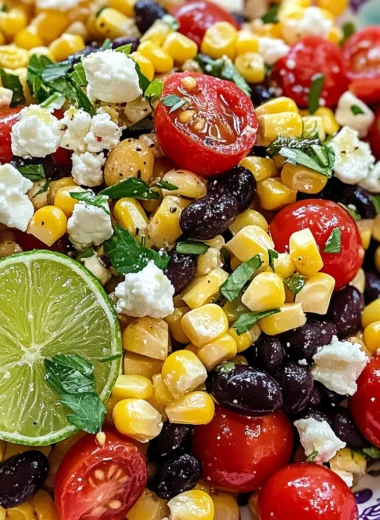 Fresh Summer Corn Salad with Lime Dressing Recipe