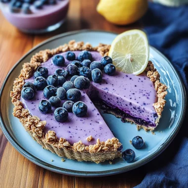 Frozen Blueberry Lemonade Pie