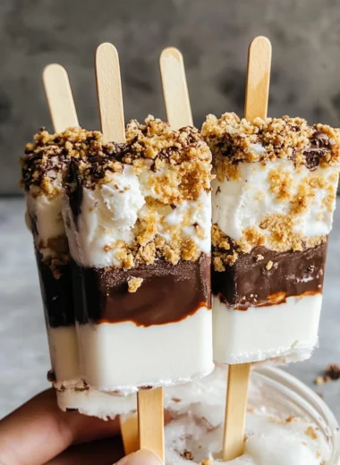 Frozen S'Mores Ice Cream Pops