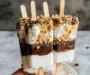 Frozen S’Mores Ice Cream Pops