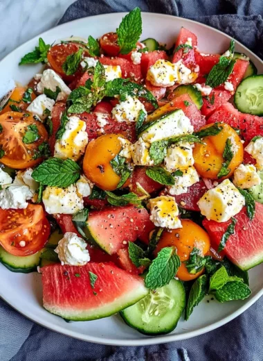 Grilled Nectarine Burrata Prosciutto Salad
