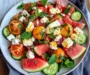 Grilled Nectarine Burrata Prosciutto Salad