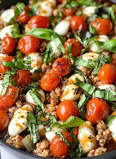 Ground Chicken Caprese