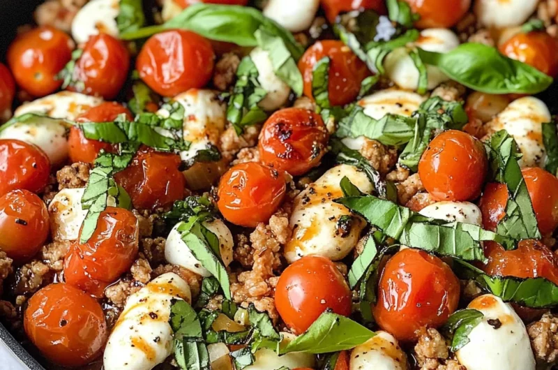 Ground Chicken Caprese