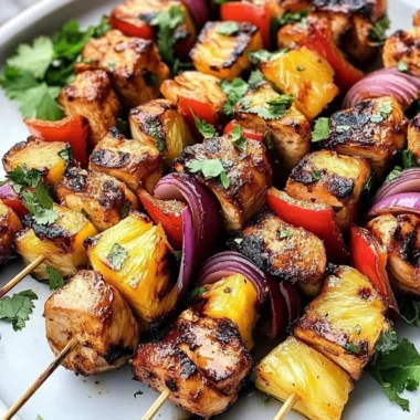 Hawaiian Chicken Skewers