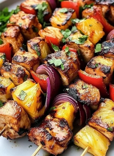 Hawaiian Chicken Skewers