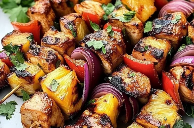 Hawaiian Chicken Skewers