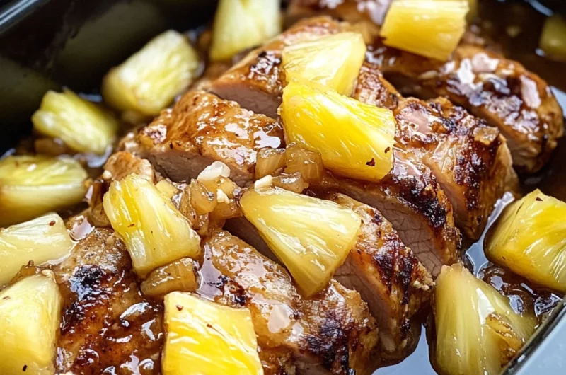 Hawaiian Slow Cook Pork Loin