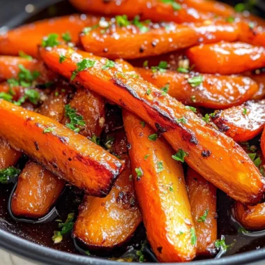Honey Garlic Butter Roasted Carrots