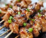 Honey Sesame Chicken Skewers