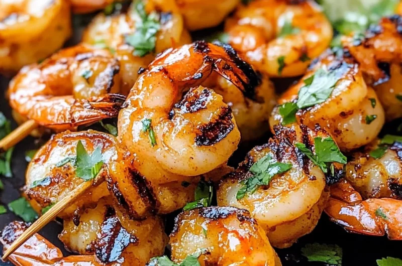Honey Sriracha Shrimp Kebab Recipe