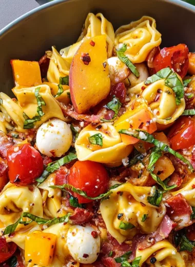Hot Honey Tortellini Pasta Salad