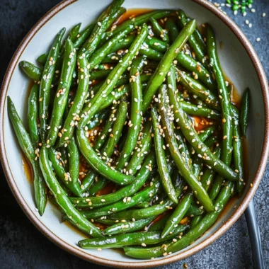 Miso Green Beans