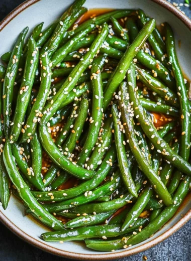 Miso Green Beans