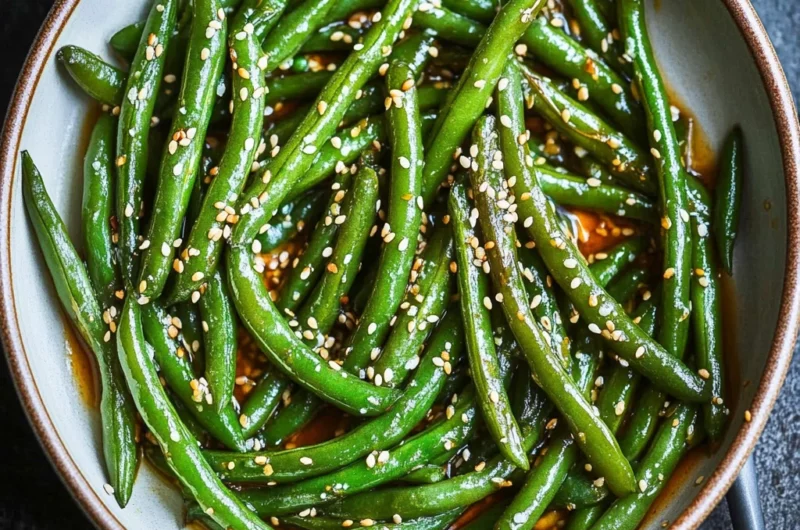 Miso Green Beans