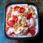 No-Churn Strawberry Cheesecake Ice Cream