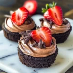 No Bake Mini Chocolate Cheesecakes