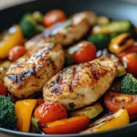 One Pan Balsamic Chicken and Veggies