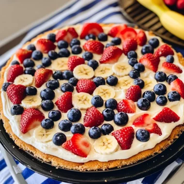 Patriotic Fruit Pizza