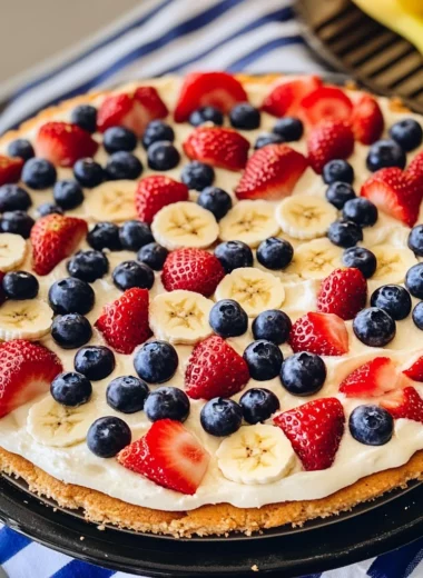 Patriotic Fruit Pizza