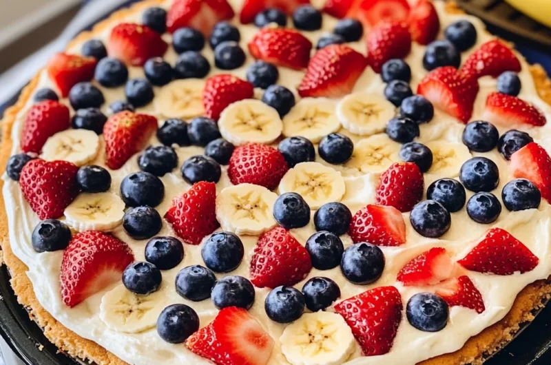 Patriotic Fruit Pizza