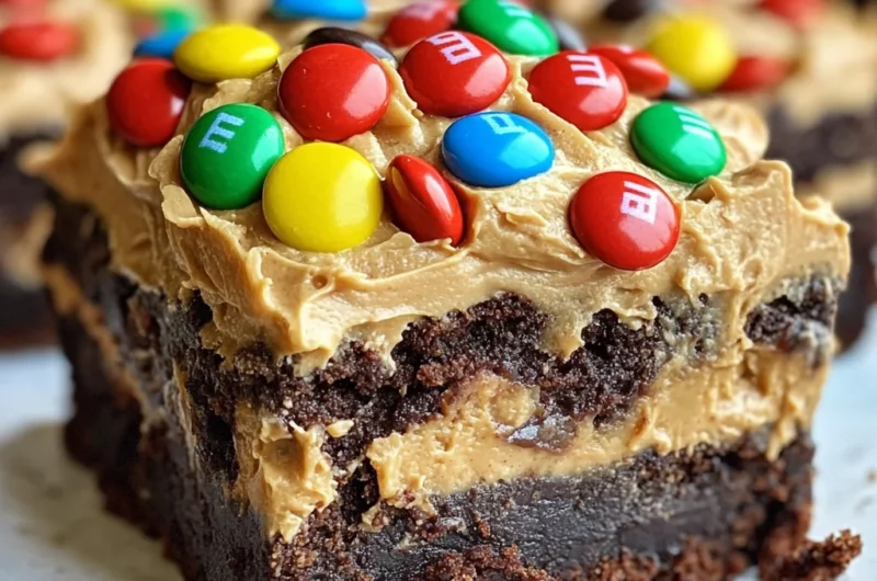 Peanut Butter Whip Brownies